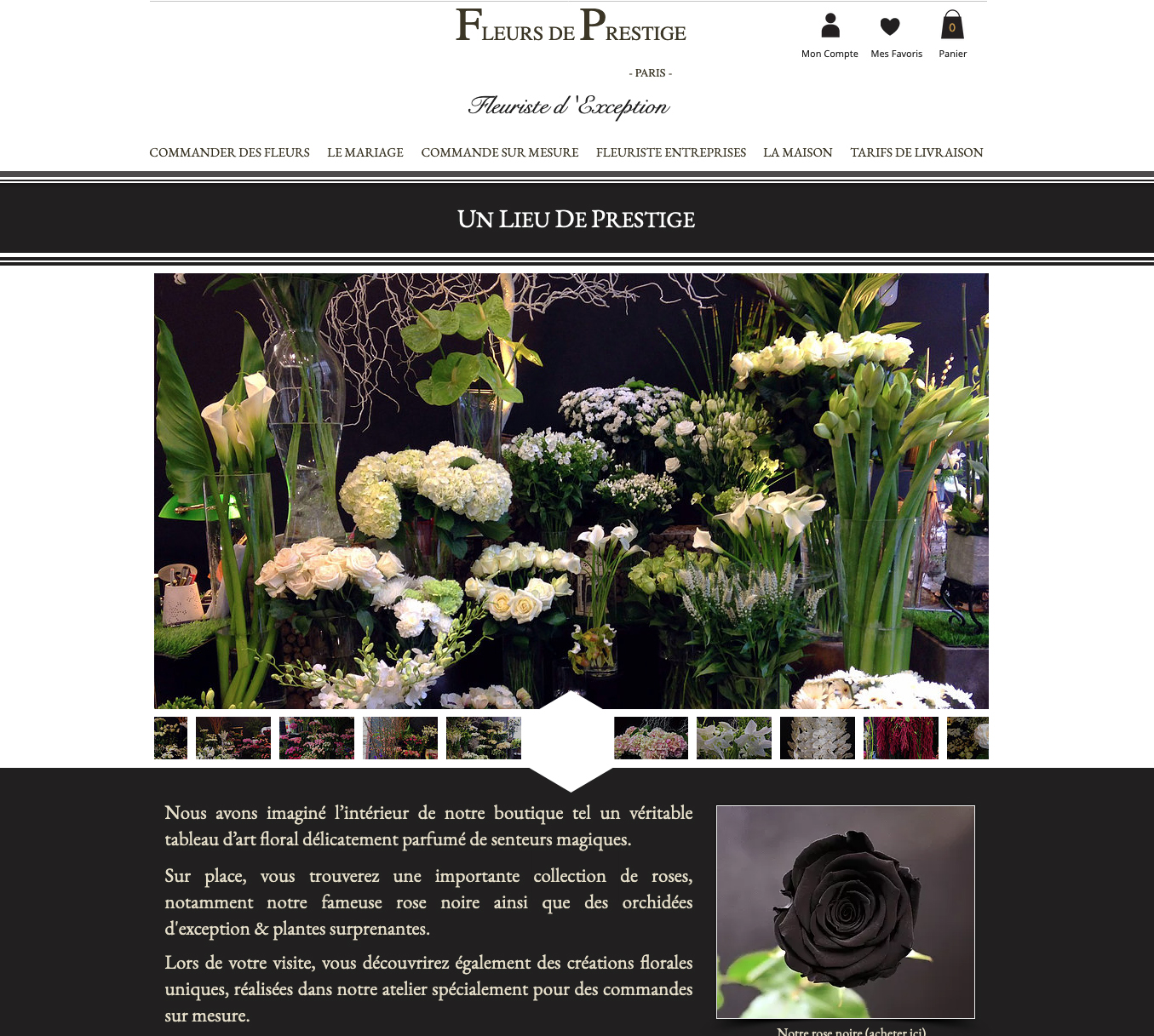 Site de Fleurs de Prestige