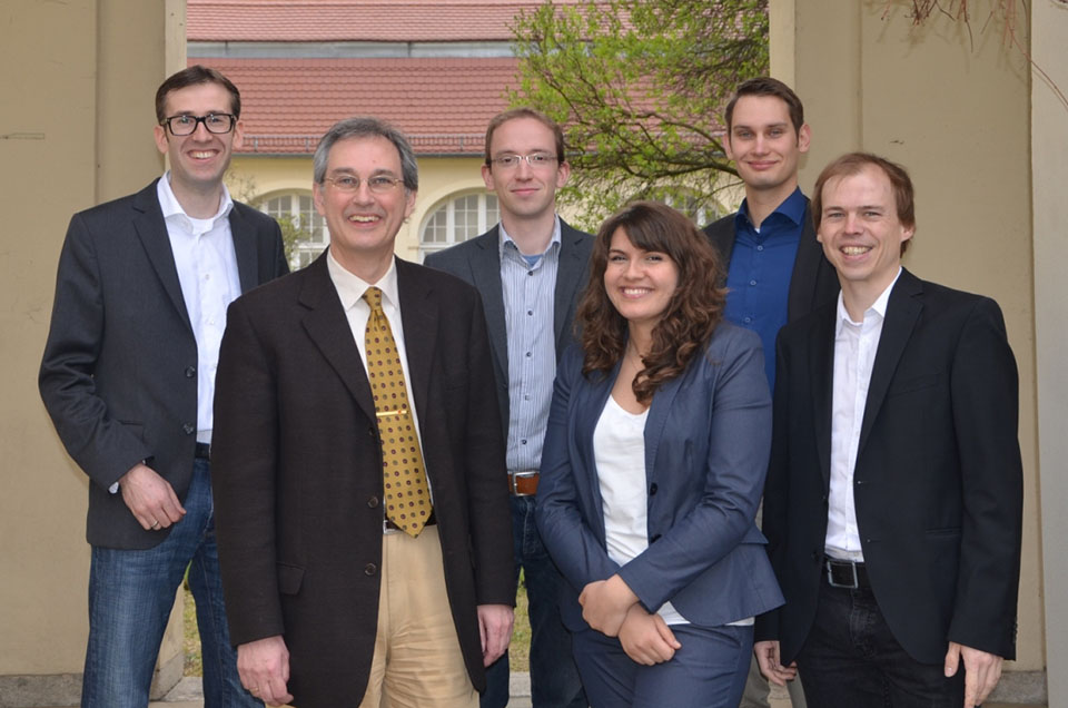 Team of the chair of  Environment and Economics,with Prof. Dr. Rolf Brühl, Johanes Jahn, Melanie Eichhorn, Philip Richter, Tobias Lewerenz, Berlin campus, ESCP