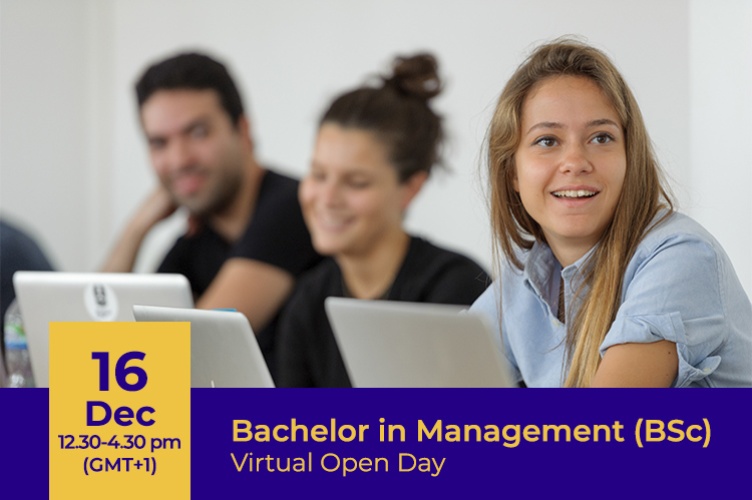 Student in classroom - 16 December 2023 from 12.30 p.m to 4.30 p.m. (CET) - Bachelor in Management